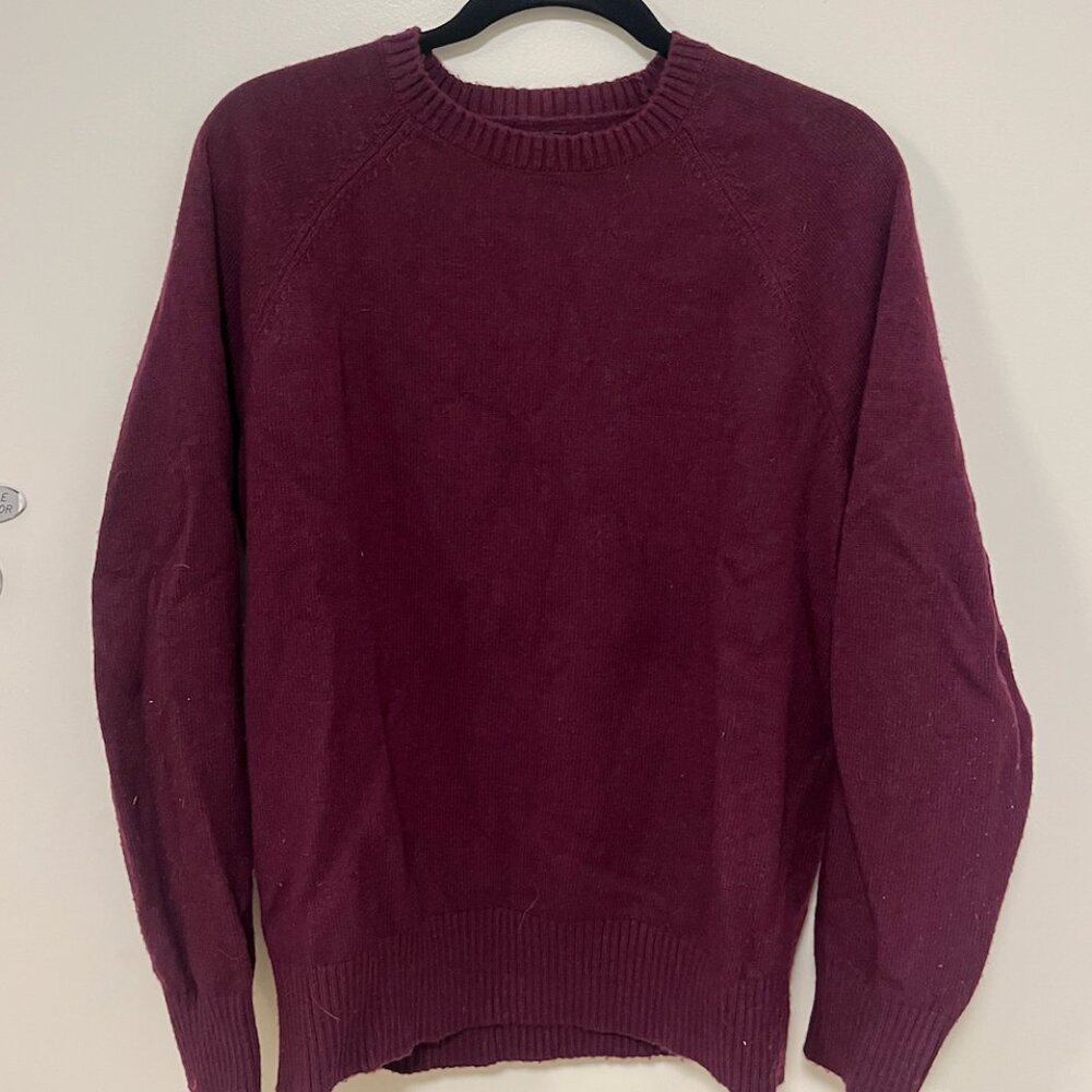 J. Crew maroon sweater